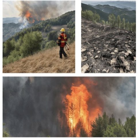 Ondate di calore torrido causate dal cambiamento climatico agevolano con sempre più frequenza e impatto sul territorio, incendi di vasta gravità